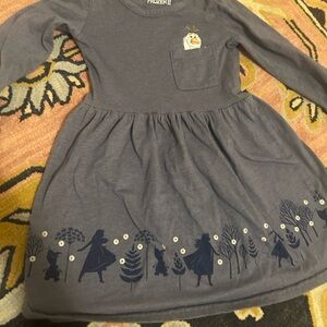 Kids Frozen 2 Dress - Gray Olaf